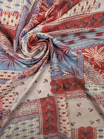 Viskose-Twill, mehrfarbiges Patchwork-Blumenmuster 1 [blankastock:6186a3ea-2283-4d4d-a5aa-0719af8b031a]