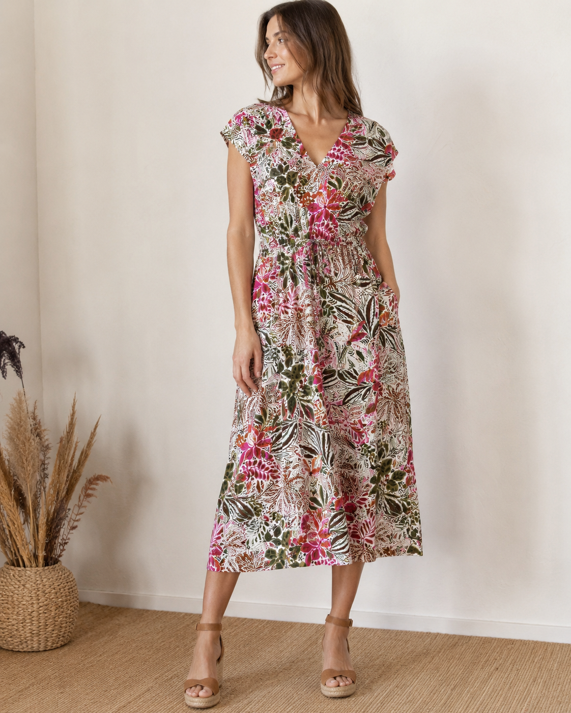 Toile viscose fleurie - Imprimé bohème 2