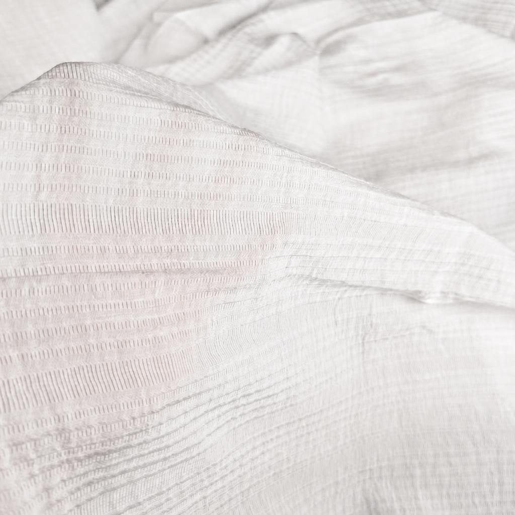 ELINA - Toile de viscose texturée - Nuances de blanc 4