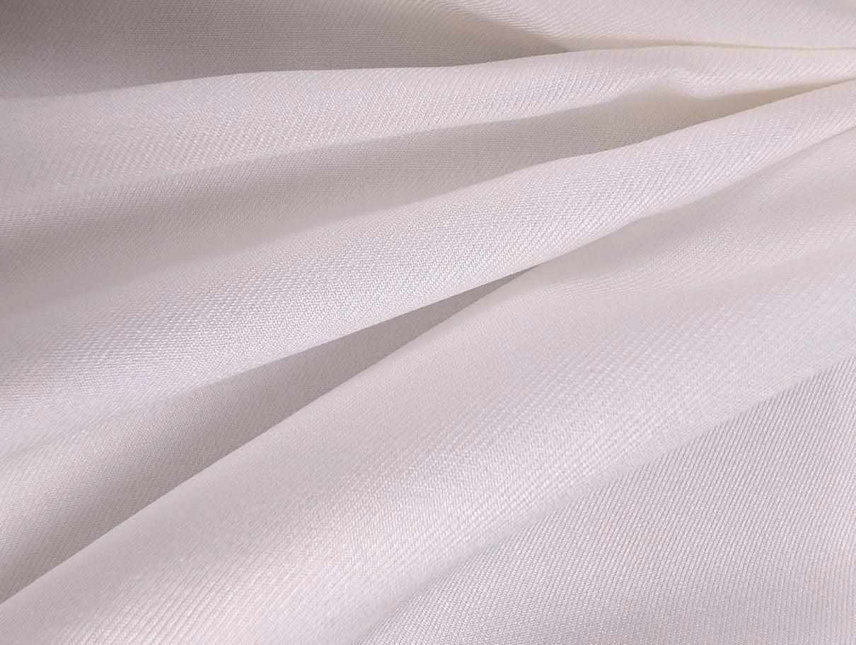 IVORY - Sergé de Tencel Lyocell uni - Nuances de blanc 3