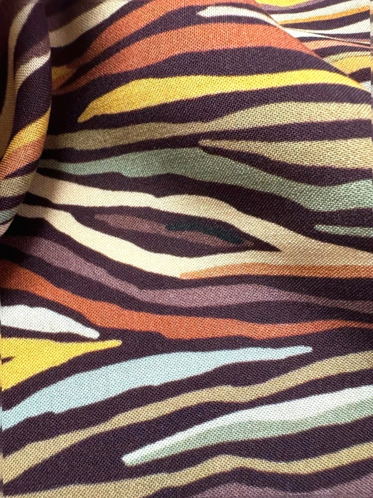 Toile viscose imprimé zèbre 3