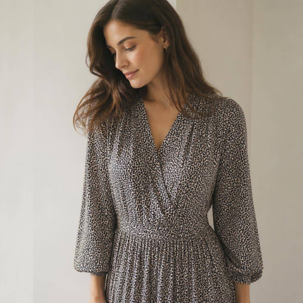Viscose lurex motif fleuri rayé doré/argenté 2