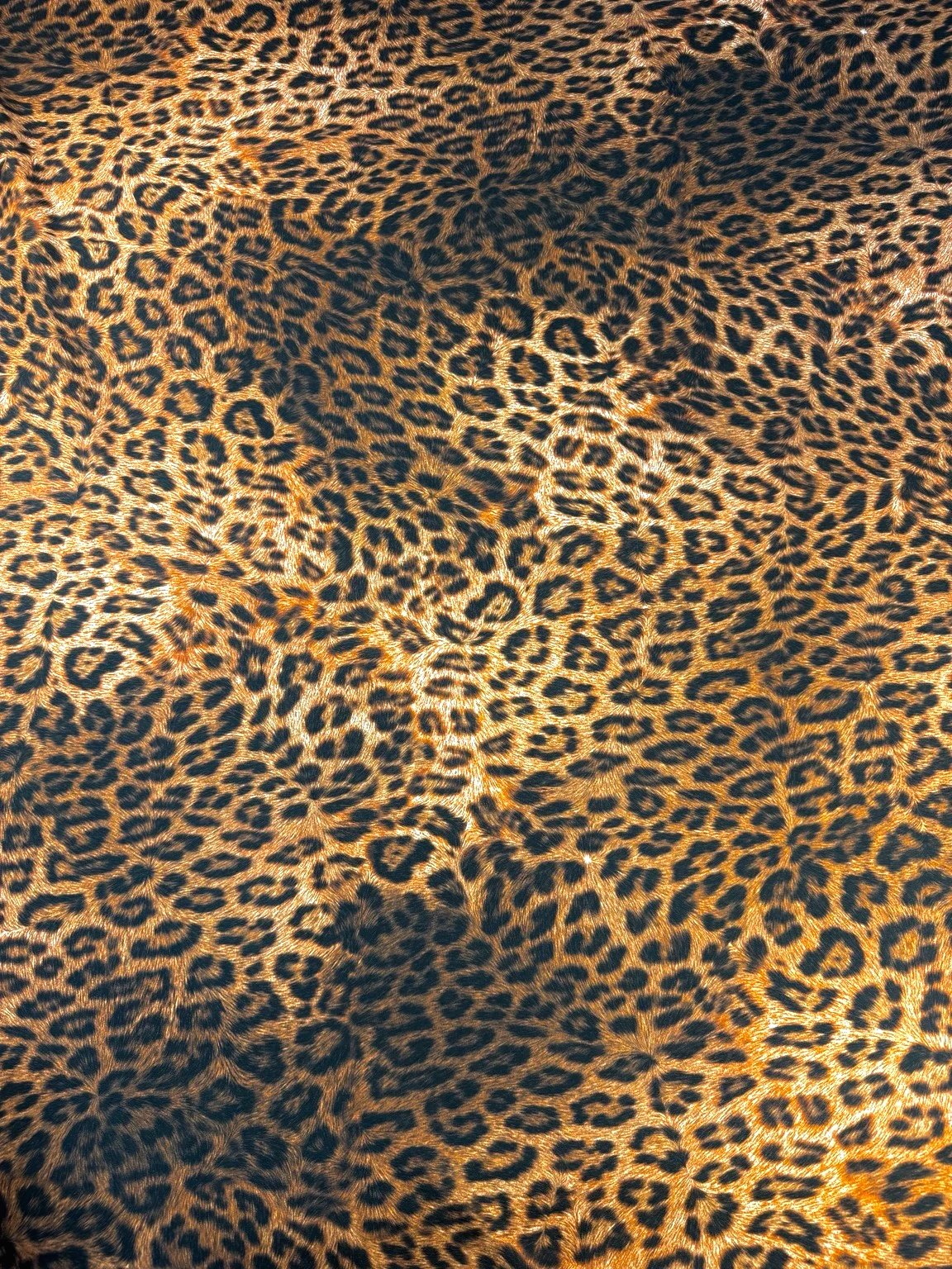 Crêpe polyester motif léopard 4