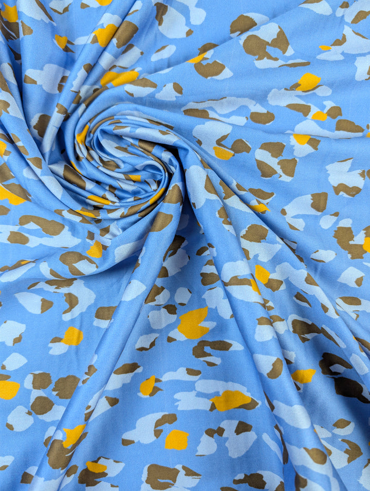 Satin de algodão, padrão animal abstrato azul 1 [blankastock:0ab9de4e-2db8-45c3-9ba3-bad47b49a629]
