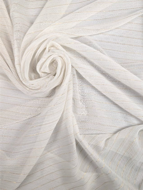 ADELE - Voile polyester fil lurex doré 1