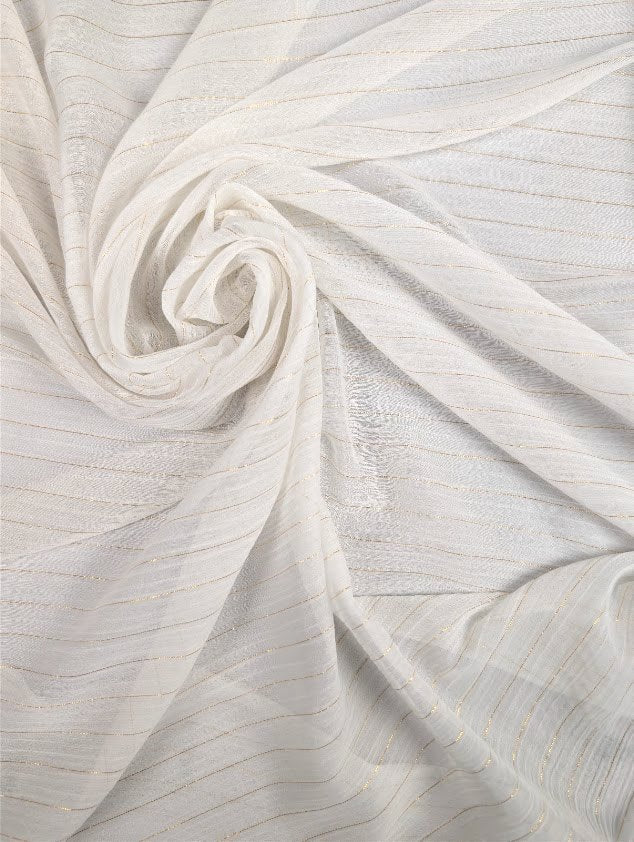 ADELE - Voile polyester fil lurex doré 1