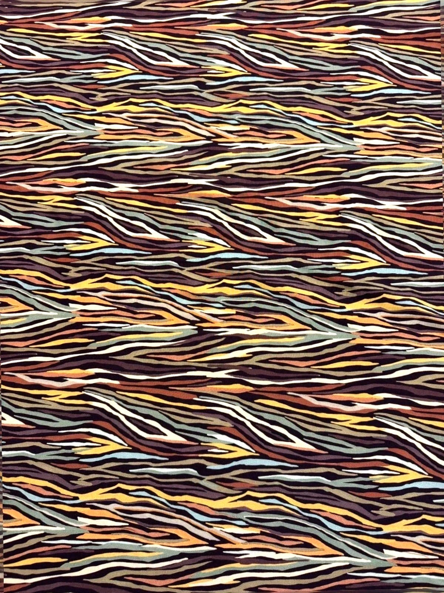 Toile viscose imprimé zèbre 4