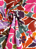 Viscose florale rétro 1