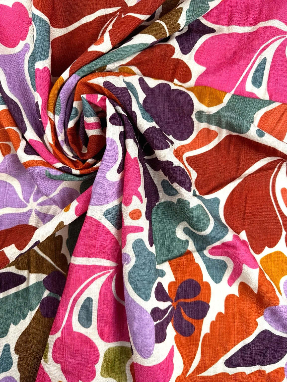 Sable - Viscose effet lin - Imprime 3JL 1
