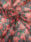 Voile crêpe de polyester, fleurs rouges et pois blancs 1 [blankastock:b2c81237-f41e-4c96-b5ca-0473cb1afdcc]