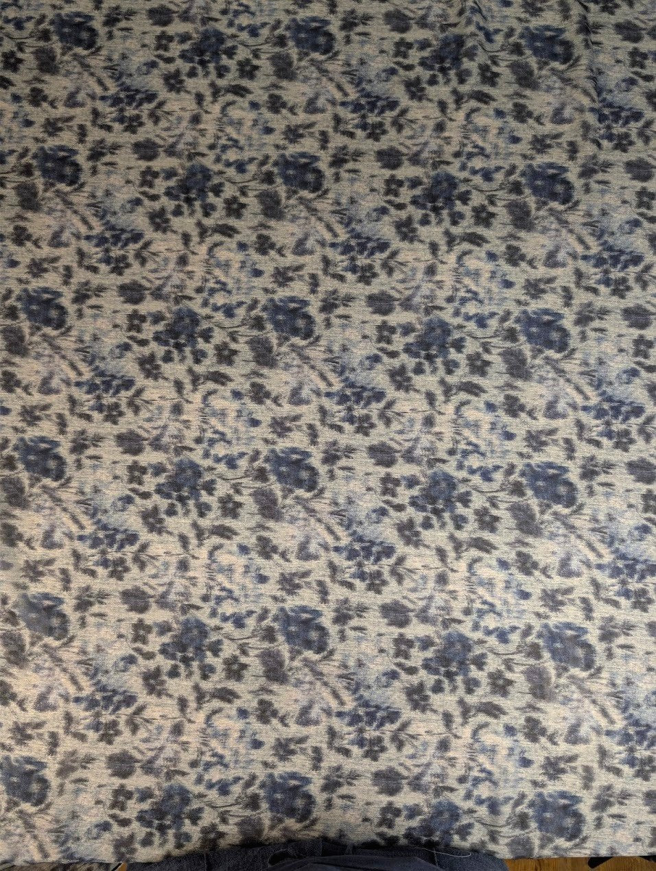 Polyester motif fleuri rétro 4