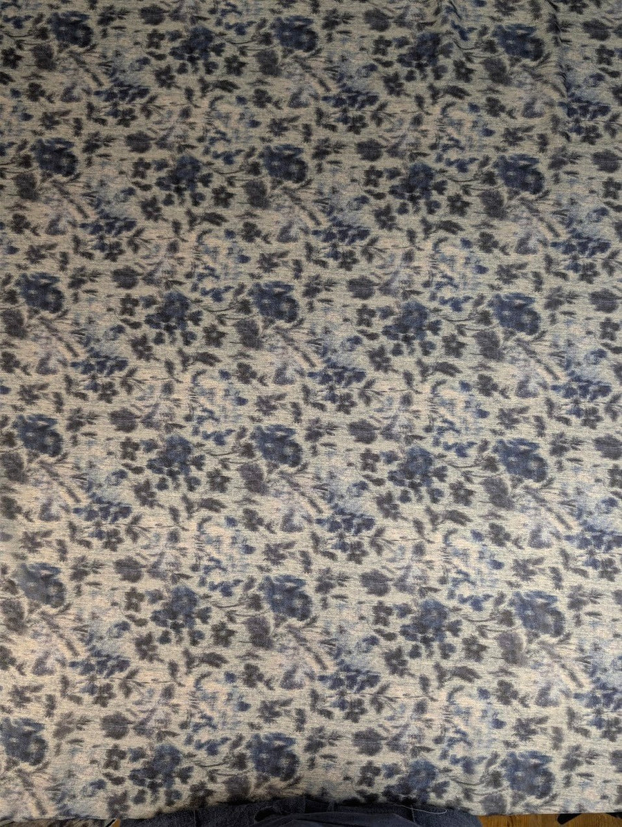 Polyester motif fleuri rétro 4