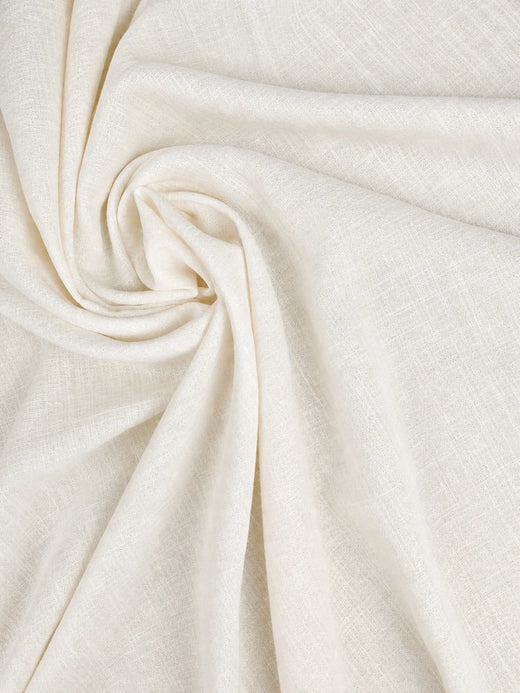 SABLE - Toile de viscose effet lin - Nuances de blanc 1