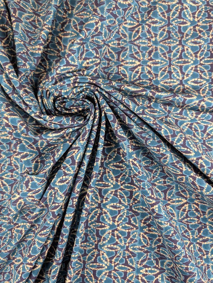 Jersey coton motif géométrique bohème 1