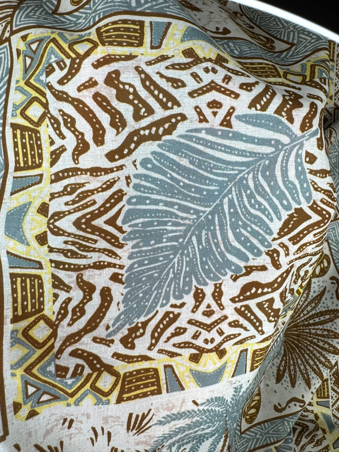 Voile de coton - Imprimé feuillage tropical 4