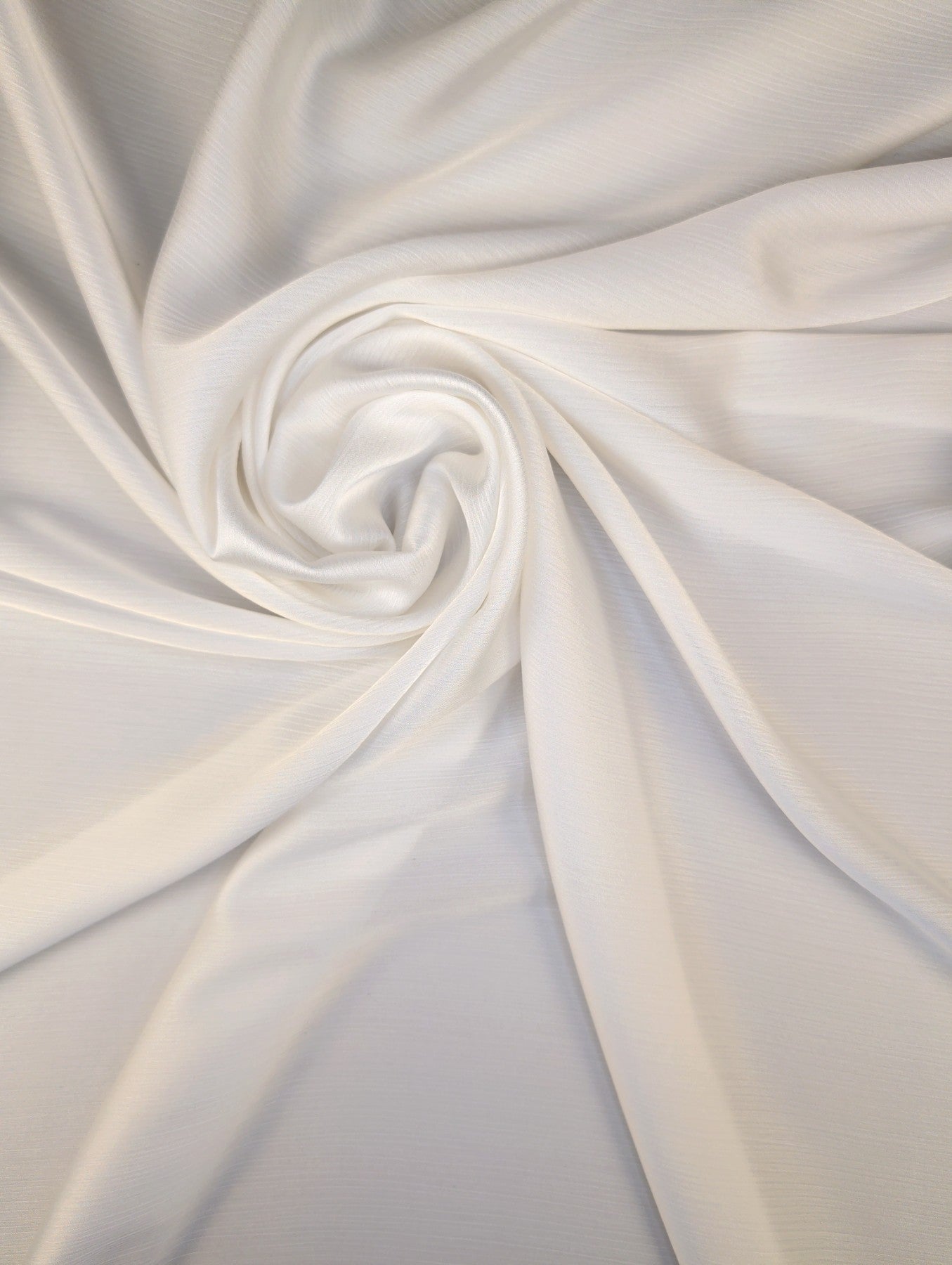 ECLAT - Voile de polyester plissé satiné - Nuances de blanc 2