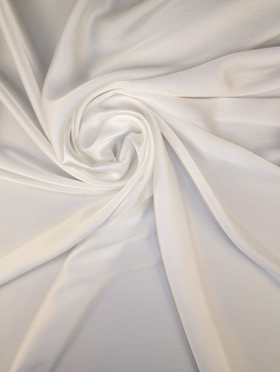 ECLAT - Voile de polyester plissé satiné - Nuances de blanc 2