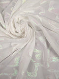 IRISA - Organza jacquard polyester motif arabesque 1