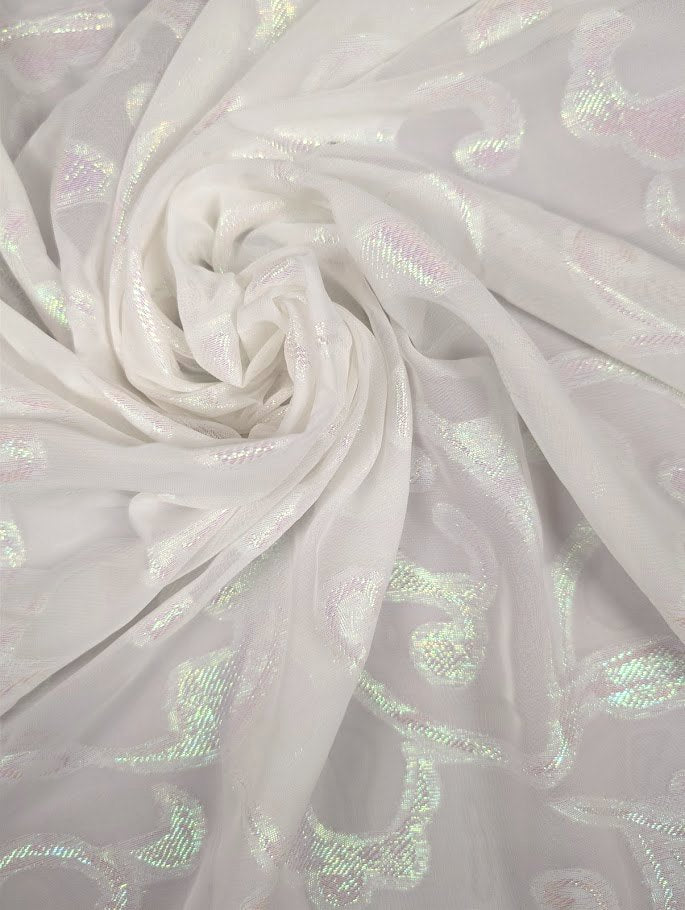 IRISA - Organza jacquard polyester motif arabesque 1