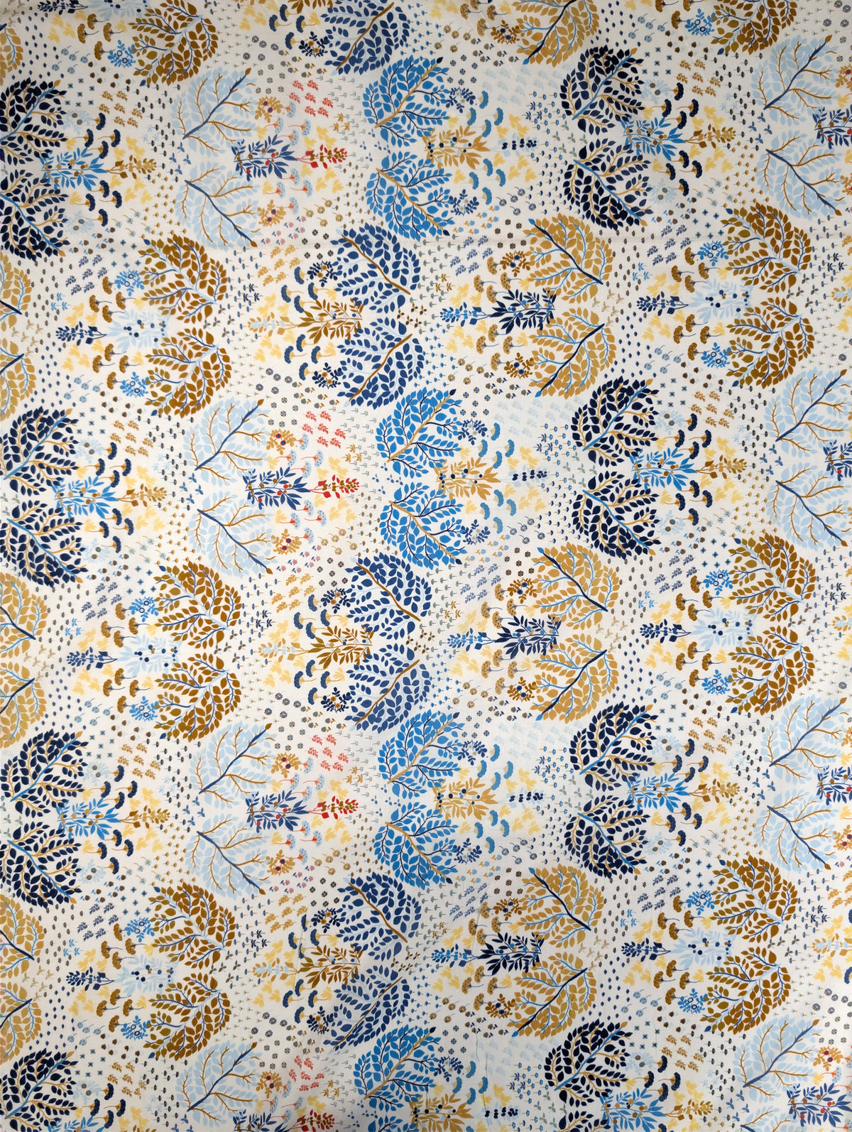 Voile de coton, motif champêtre fleuri bleu et jaune 4 [blankastock:79157326-c209-44f3-8fb8-e755007e5f42]