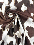 Crêpe viscose polyamide léopard 1