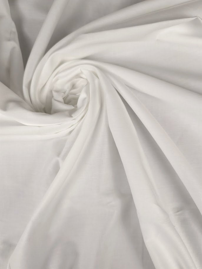 CYRA - Sergé de coton léger - Nuances de blanc 1