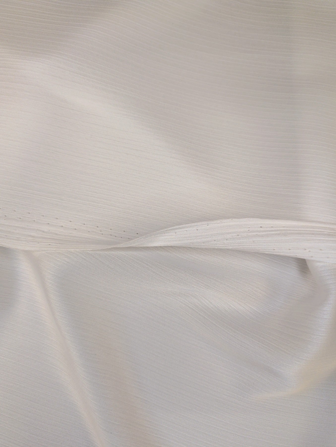 ECLAT - Voile de polyester plissé satiné - Nuances de blanc 1