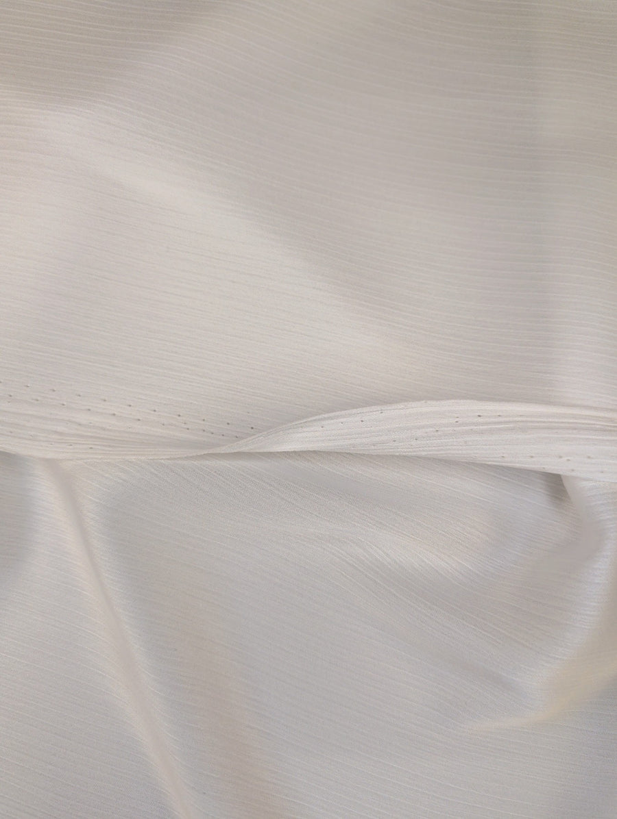 ECLAT - Voile de polyester plissé satiné - Nuances de blanc 1