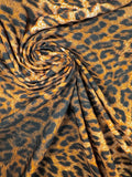 Crêpe polyester motif léopard 1