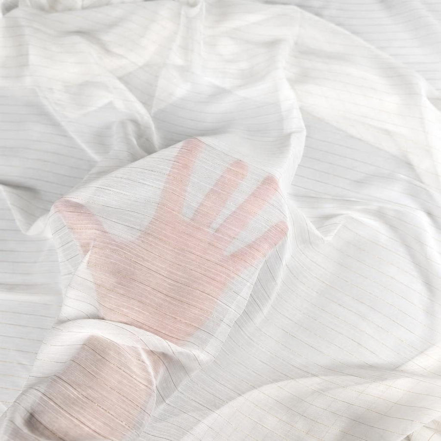 ZINIA - Voile de polyester plissé plumetis lurex 4