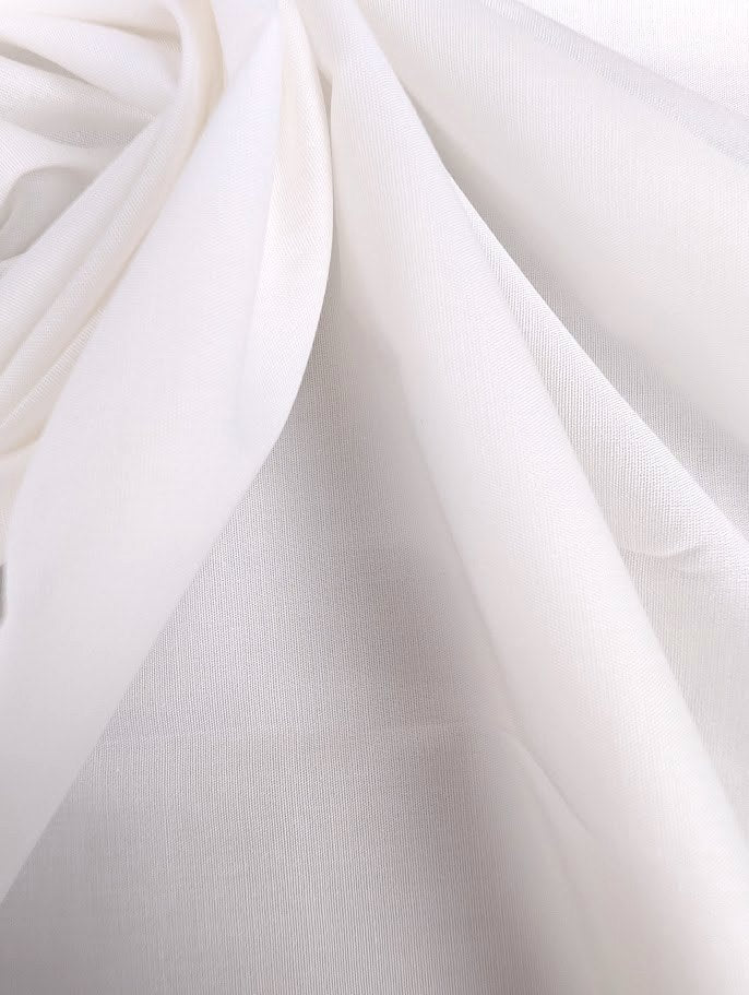 OPALE - Popeline de coton stretch - Nuances de blanc 3