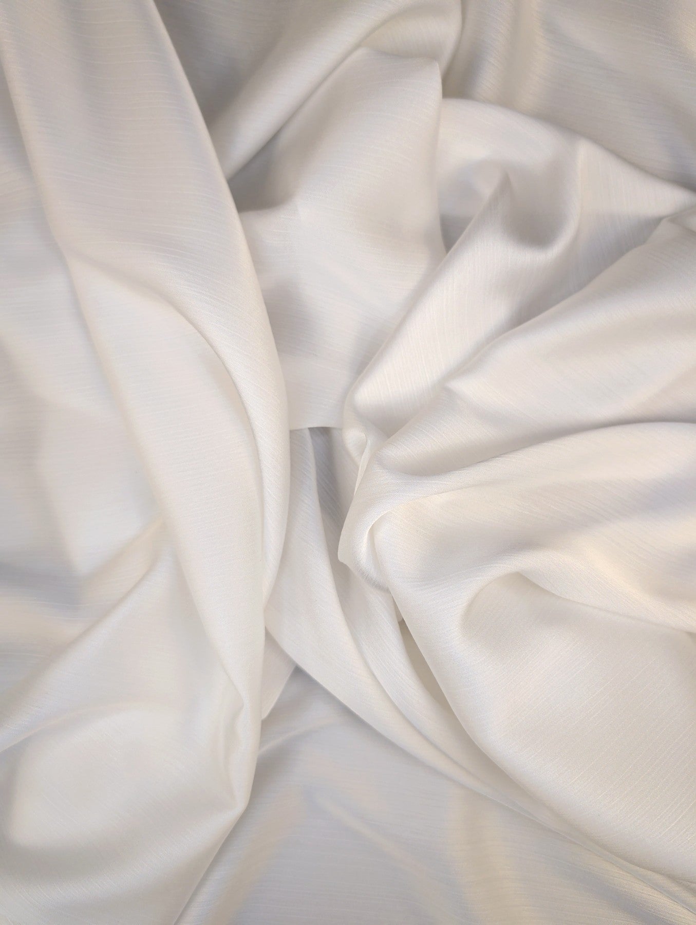 ECLAT - Voile de polyester plissé satiné - Nuances de blanc 3
