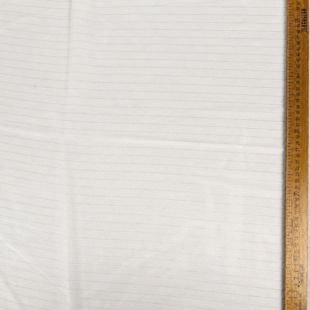 ZINIA - Voile de polyester lurex plissé - Nuances de blanc 5