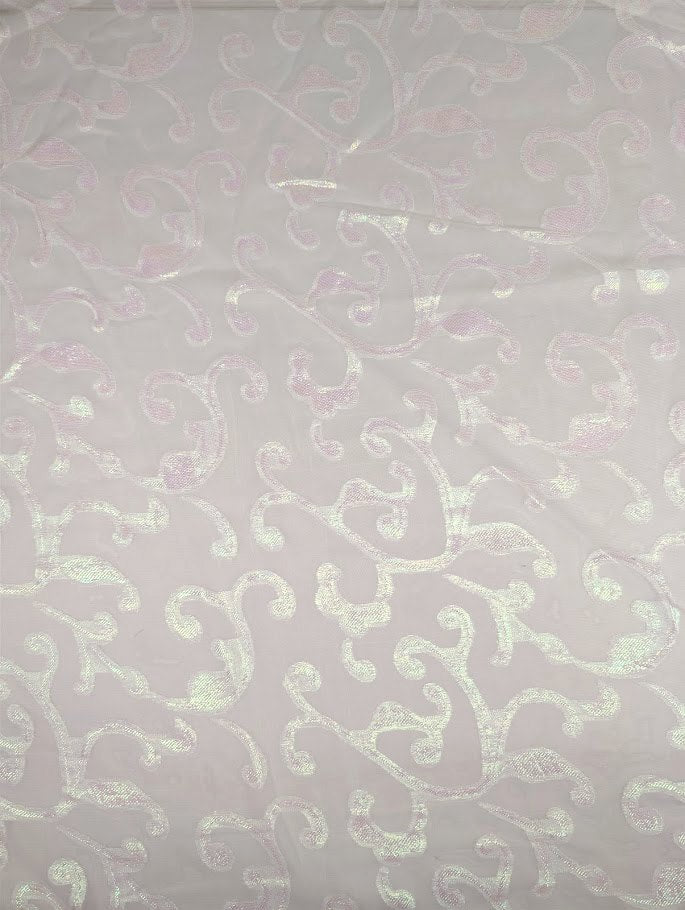 IRISA - Organza jacquard polyester motif arabesque 4