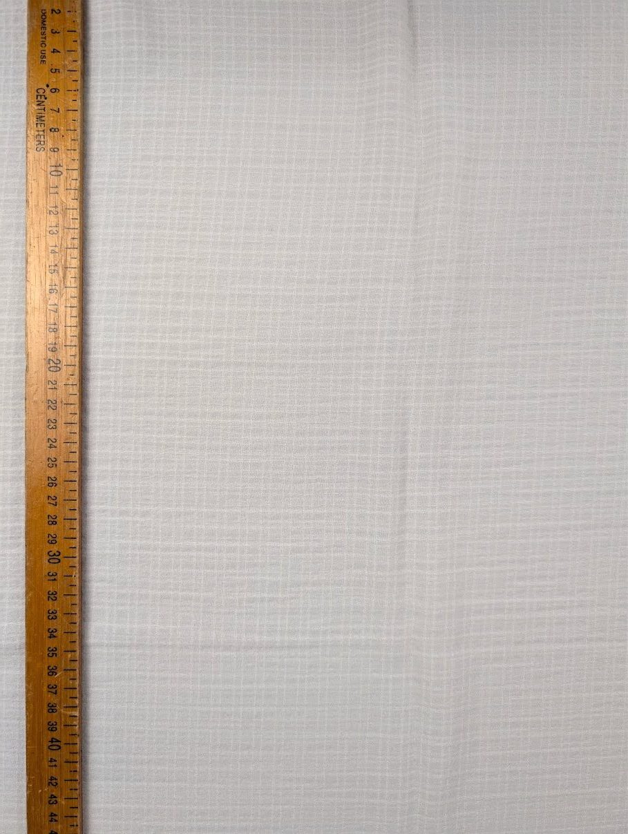 ELORA - Polyester gaufré léger - Nuances de blanc 2