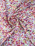 Polyester-Voile mit Blumenmuster und Lurex 1