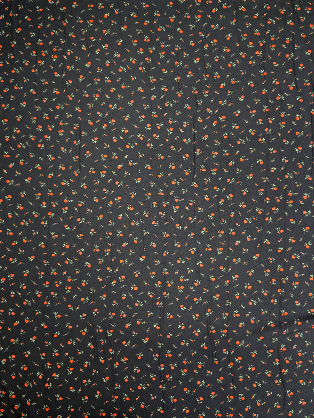 Viscose Ecovero, petites fleurs orange sur fond noir 4 [blankastock:723915ee-c79b-46c9-bb74-03a2cf857df7]
