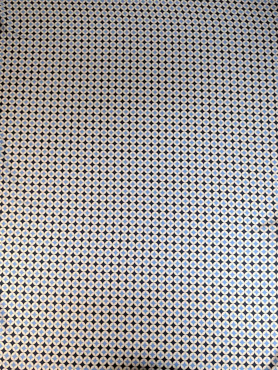 Satin polyester motif graphique géométrique 4