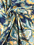 Popeline coton fleurie multicolore 1