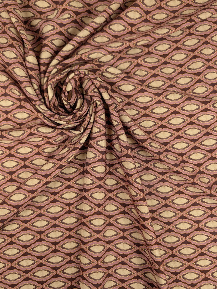 Satin de coton, motif géométrique rétro à médaillons 1 [blankastock:bf8db825-367a-4544-8a49-f4a0405cc015]
