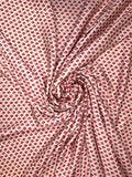 Sergé viscose graphique rouge 1