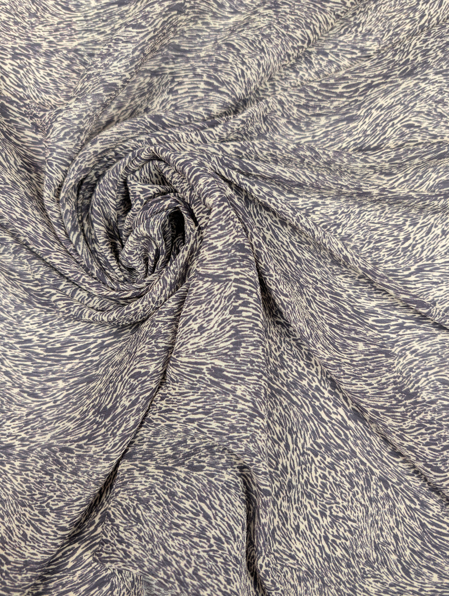 Voile gaze de viscose, motif animalier abstrait écru et noir 1 [blankastock:7ced9ac2-6ab7-458a-b615-424cd3f1f902]