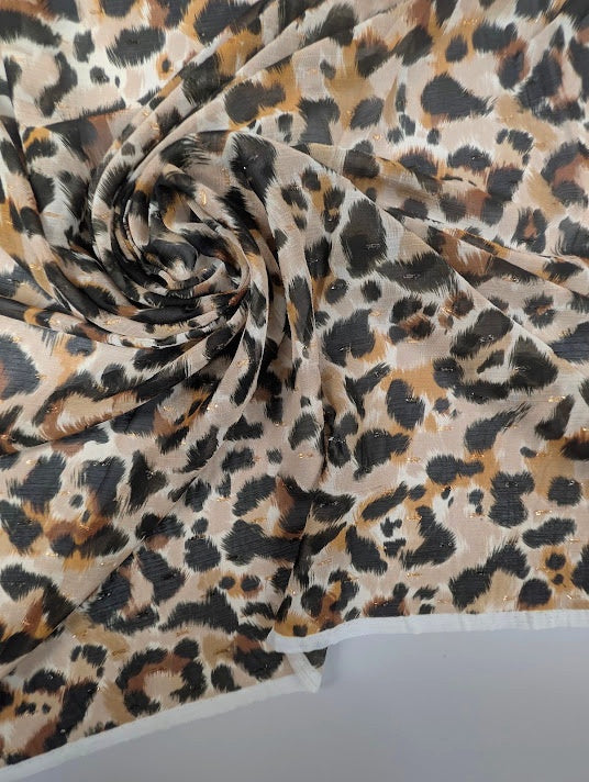 Tecido de poliéster plumetis com lurex, padrão leopardo 1 [blankastock:06f2b357-b6d7-4ffd-aeea-528c0ba45e98]