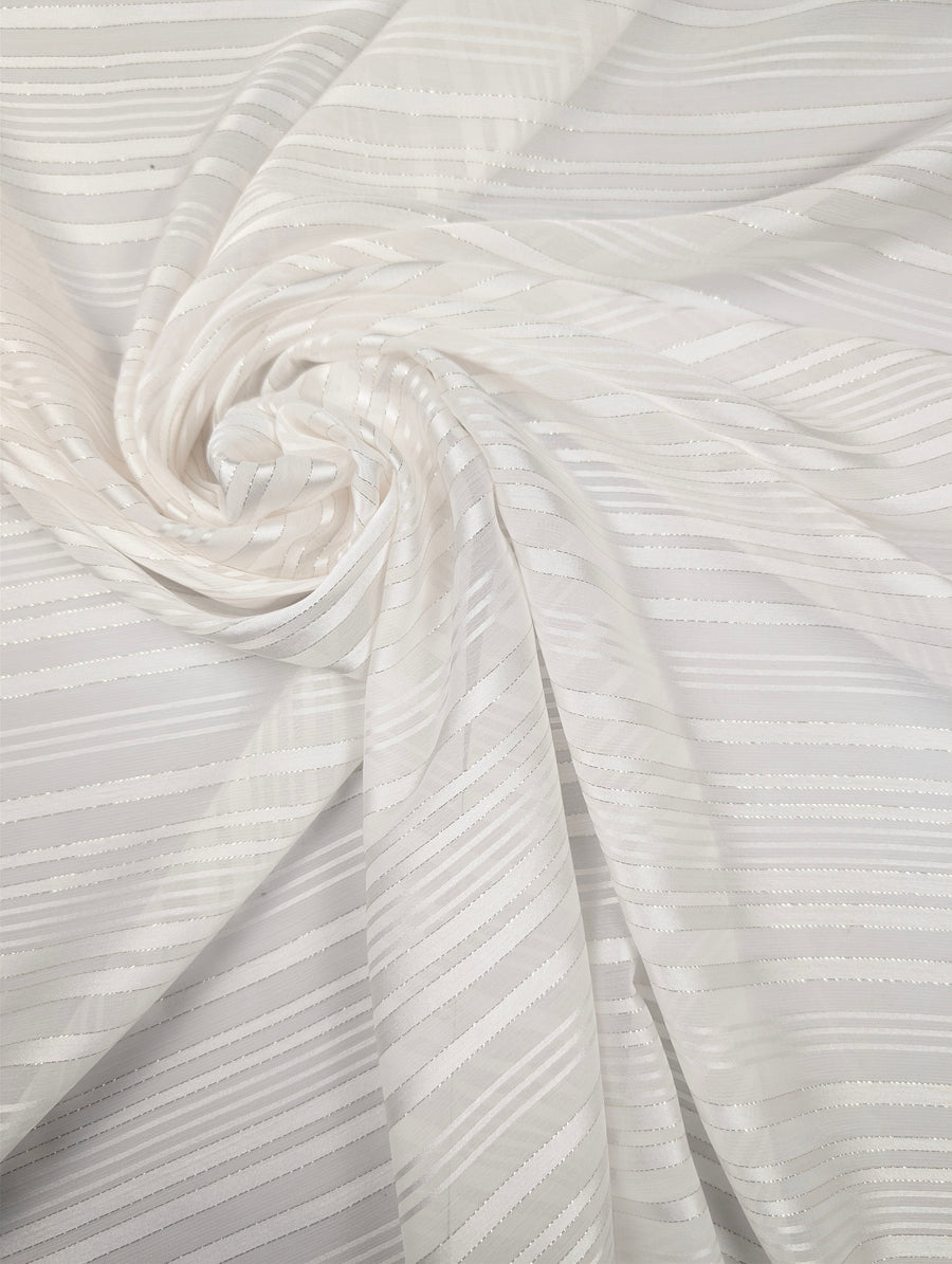 GARAEEL - Voile crêpe de viscose à rayures satinées et à fils lurex argentés 1 [blankastock:8479f4f4-53aa-489f-8e93-464d792c7060]