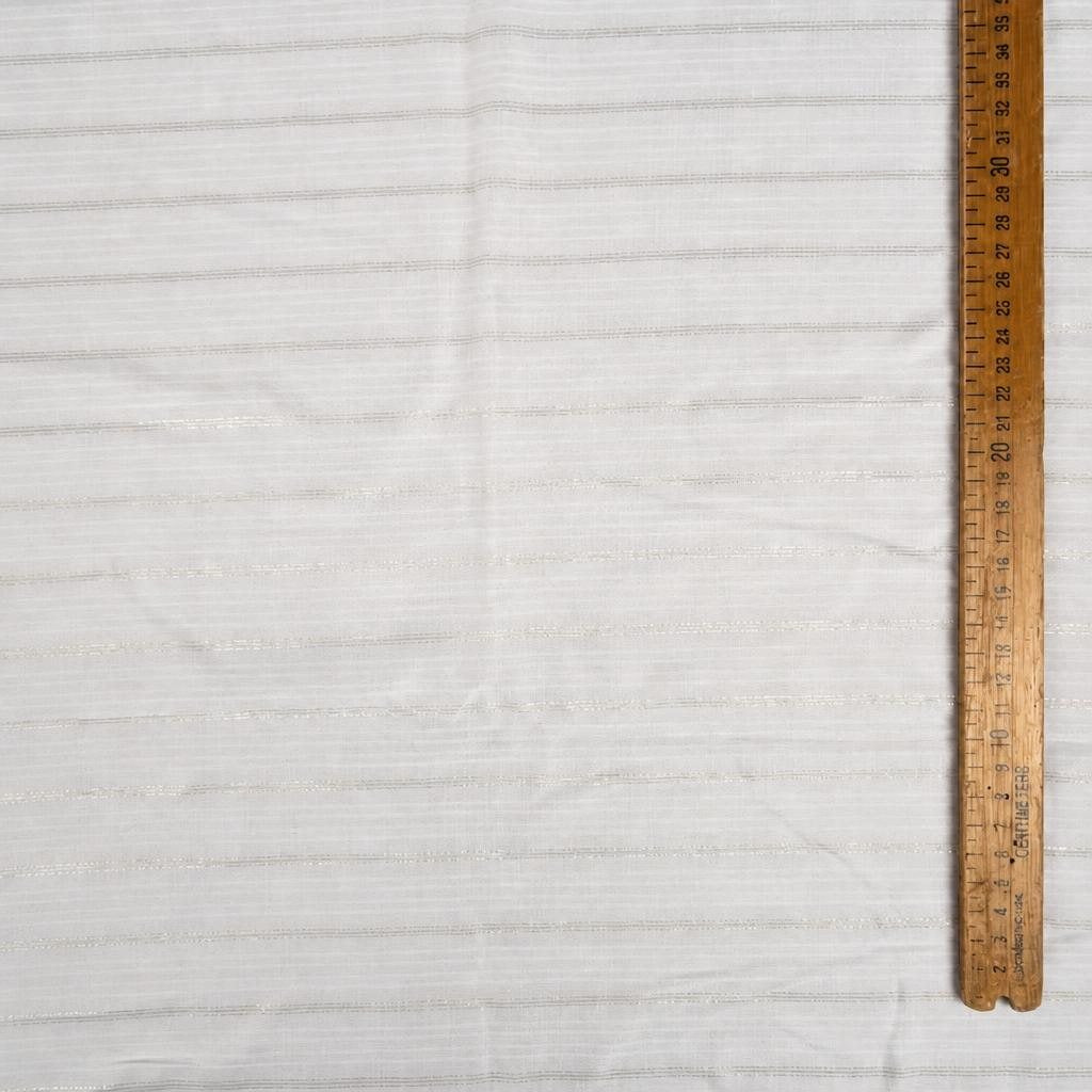 LUREA - Viscose lurex rayée satinée - Nuances de blanc 4