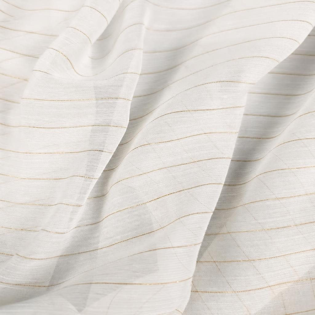 ZINIA - Voile de polyester lurex plissé - Nuances de blanc 3