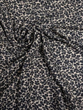 Viscose lurex motif fleuri rayé doré/argenté 1