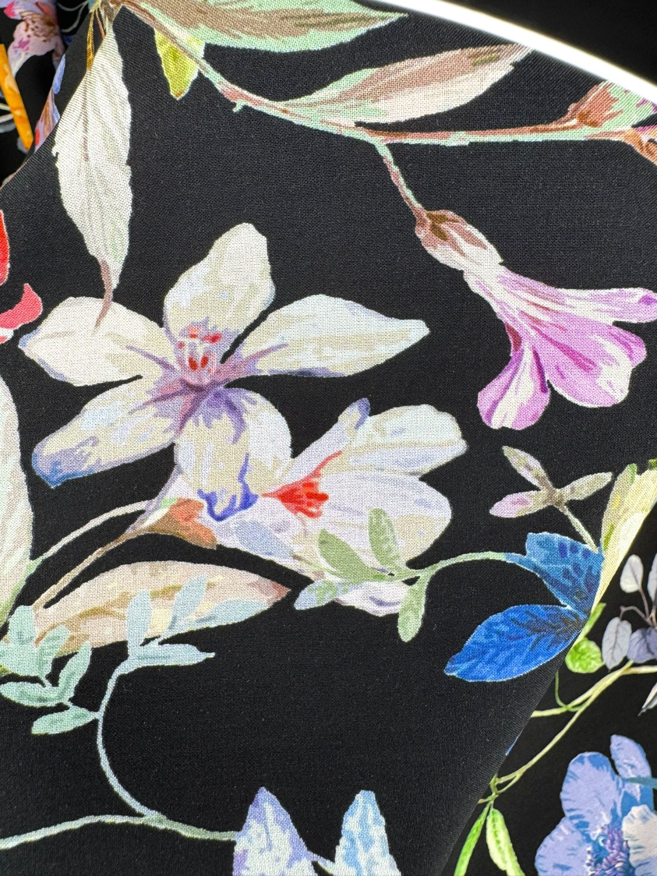 Toile viscose florale - Imprimé multicolore 3