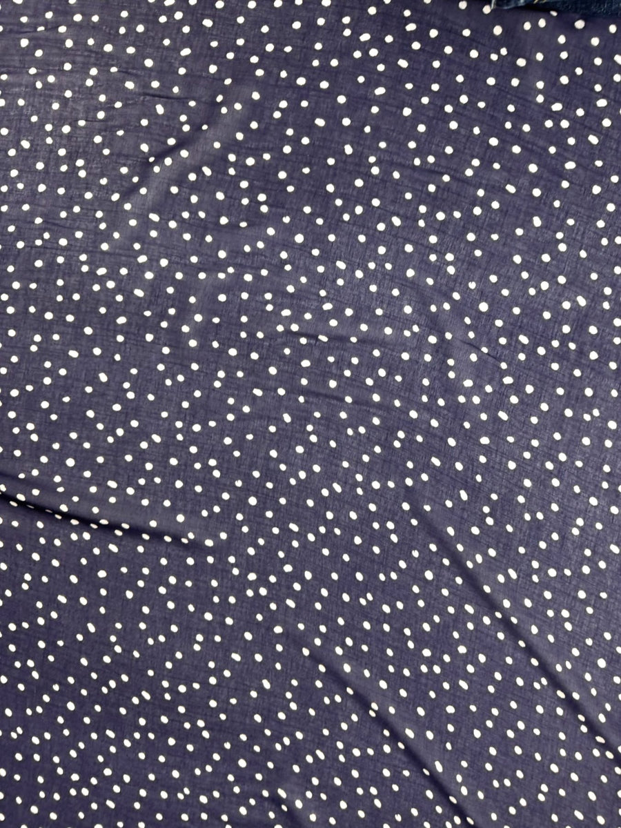 Gaze polyester viscose à pois - Imprimé 4
