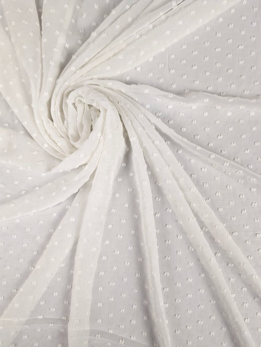 CELESTE - Voile de polyester plumetis 1 [blankastock:b05f7d13-e3bf-494a-aeab-1fb3f7b6670f]